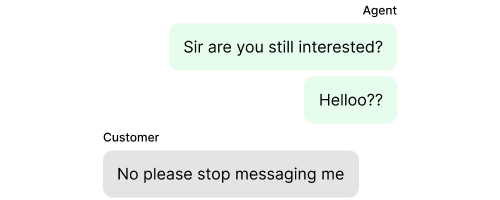 Follow-ups depend on manual effort
